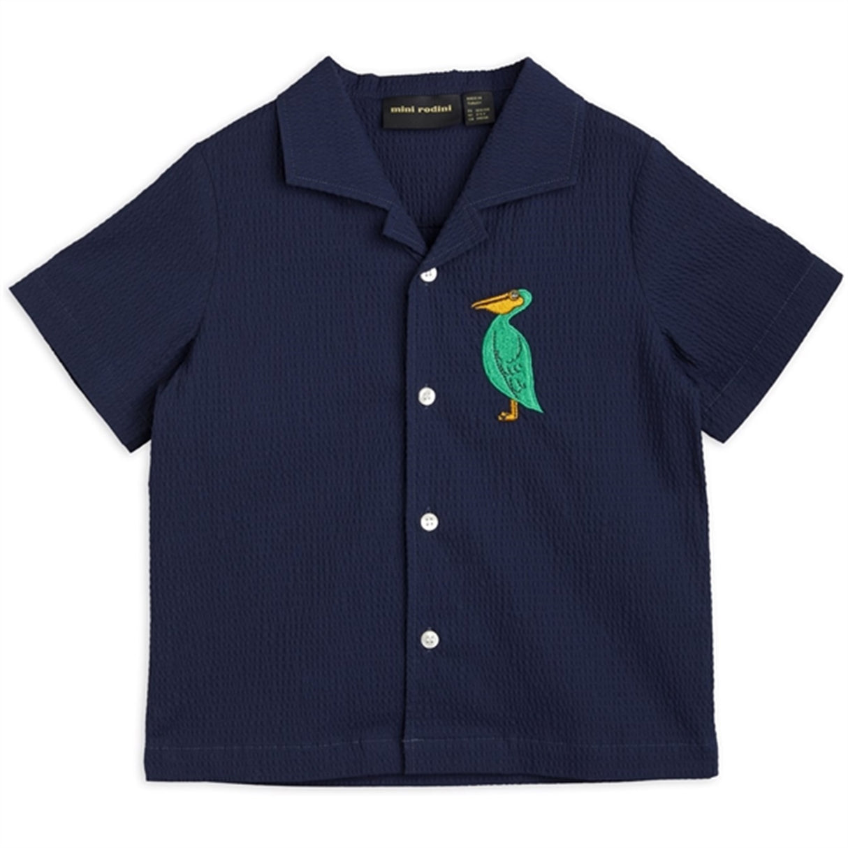 Mini Rodini Pelican Woven Shirt Blue