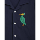 Mini Rodini Pelican Woven Shirt Blue 2