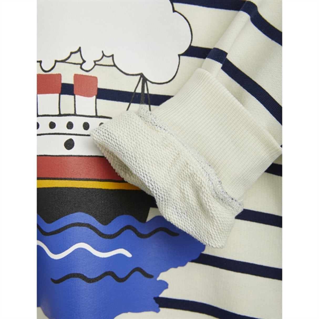 Mini Rodini Ferry Stripe Sweatshirt Blue 3