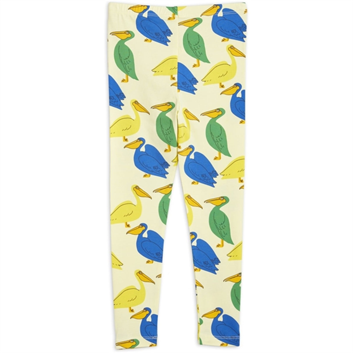 Mini Rodini Pelican AOP Leggings Yellow 4