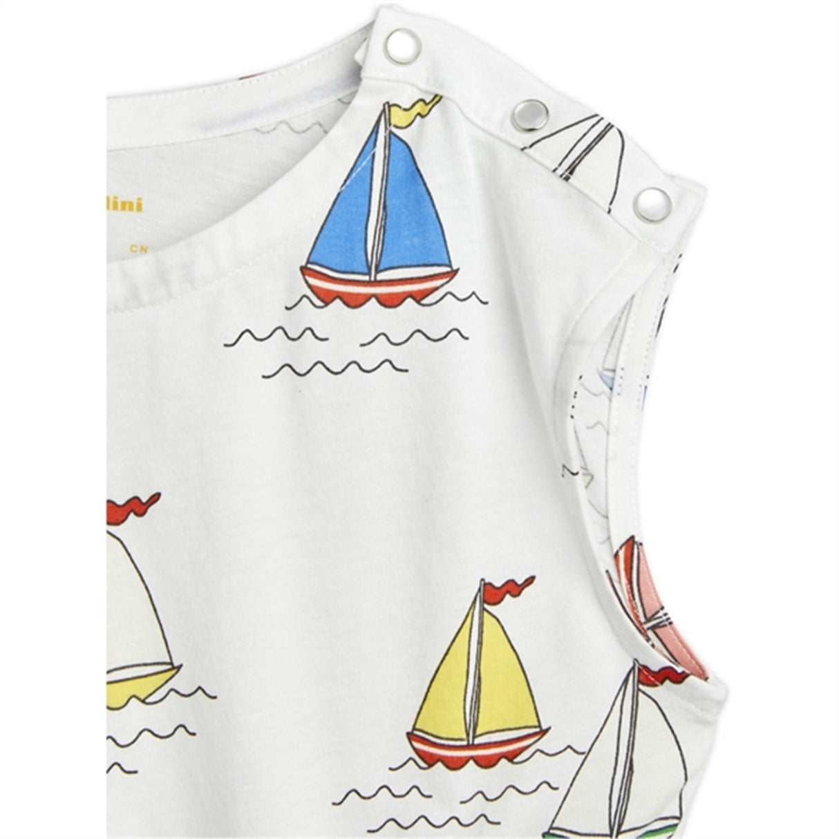 Mini Rodini Sailing Boats Aop Summersuit White 2