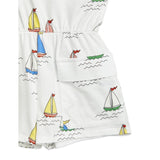 Mini Rodini Sailing Boats Aop Summersuit White 3