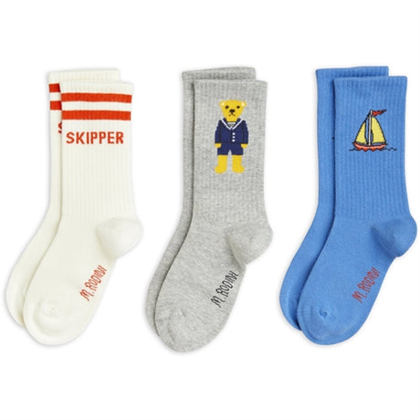 Mini Rodini Skipper socks 3-Pack Multi