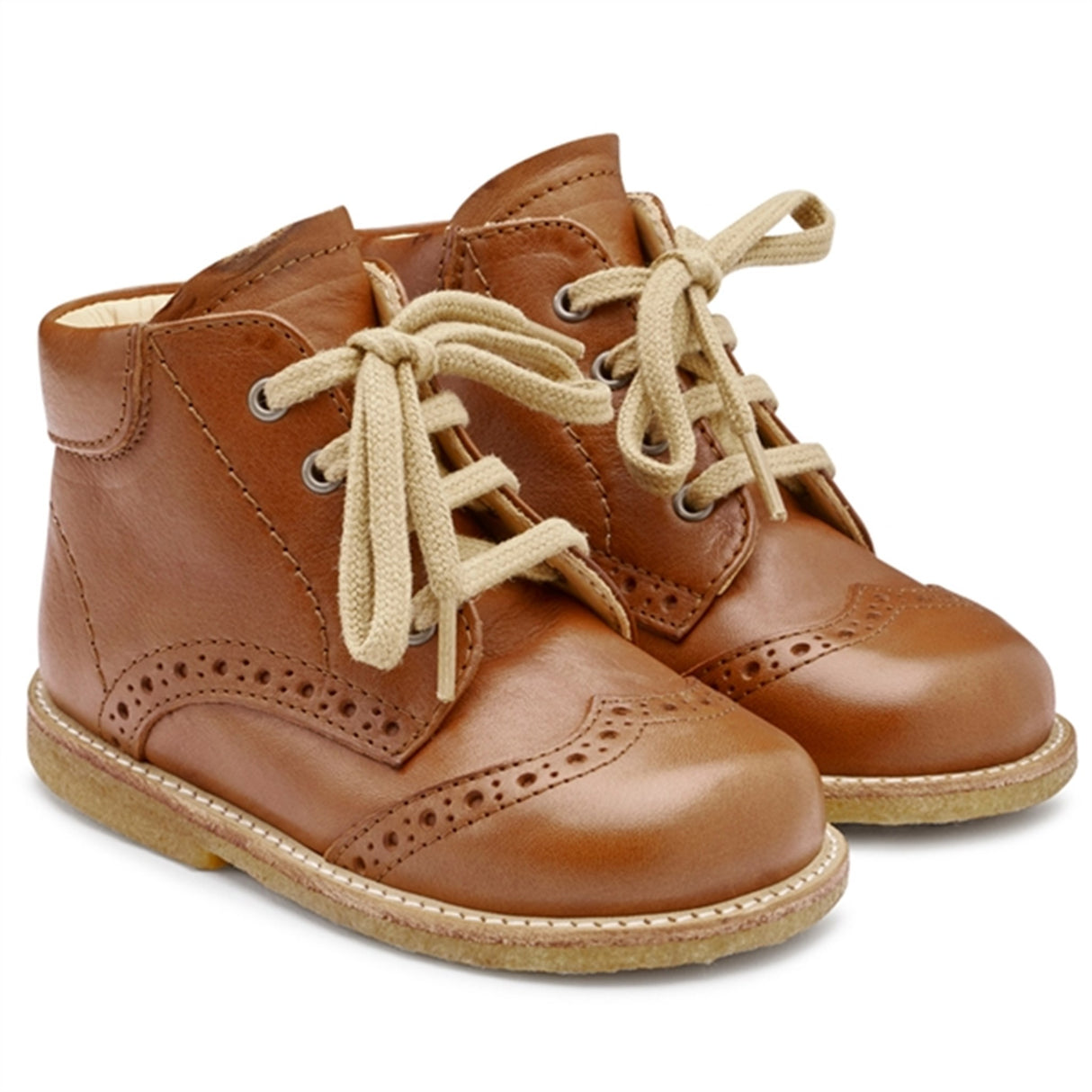 Angulus Starter Shoe W. Laces Cognac