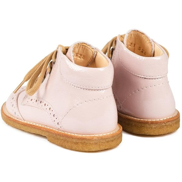 Angulus Shoe With Laces Pale Rose