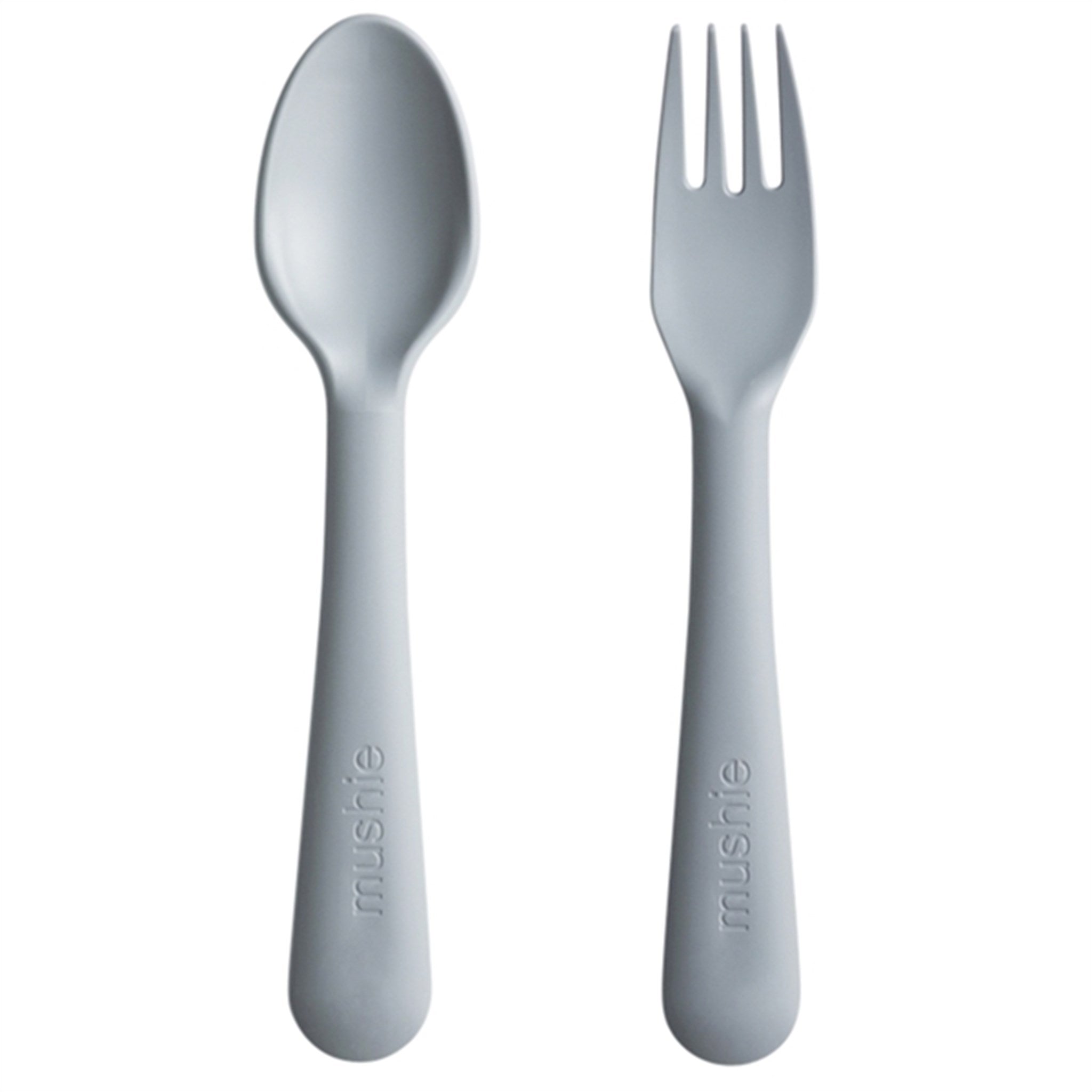 Mushie Fork And Spoon Set Cloud