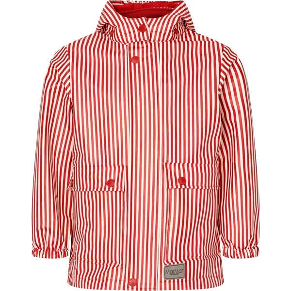 MarMar Osmund Rain Jacket Red Dew Stripe