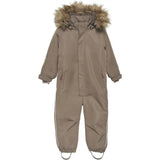 En Fant Snow Suit m. Faux Fur Chocolate Chip