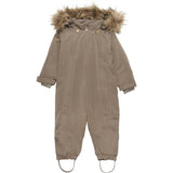 En Fant Snow Suit m. Faux Fur Chocolate Chip