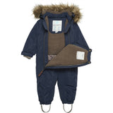 En Fant Snow Suit m. Faux Fur Parisian Night 4