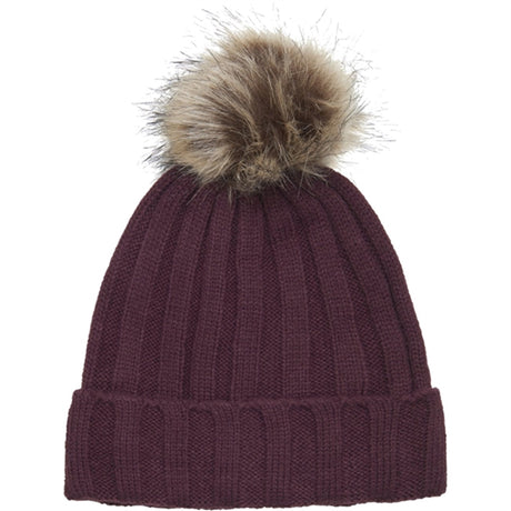 En Fant Beenie m. Faux Fur Fig