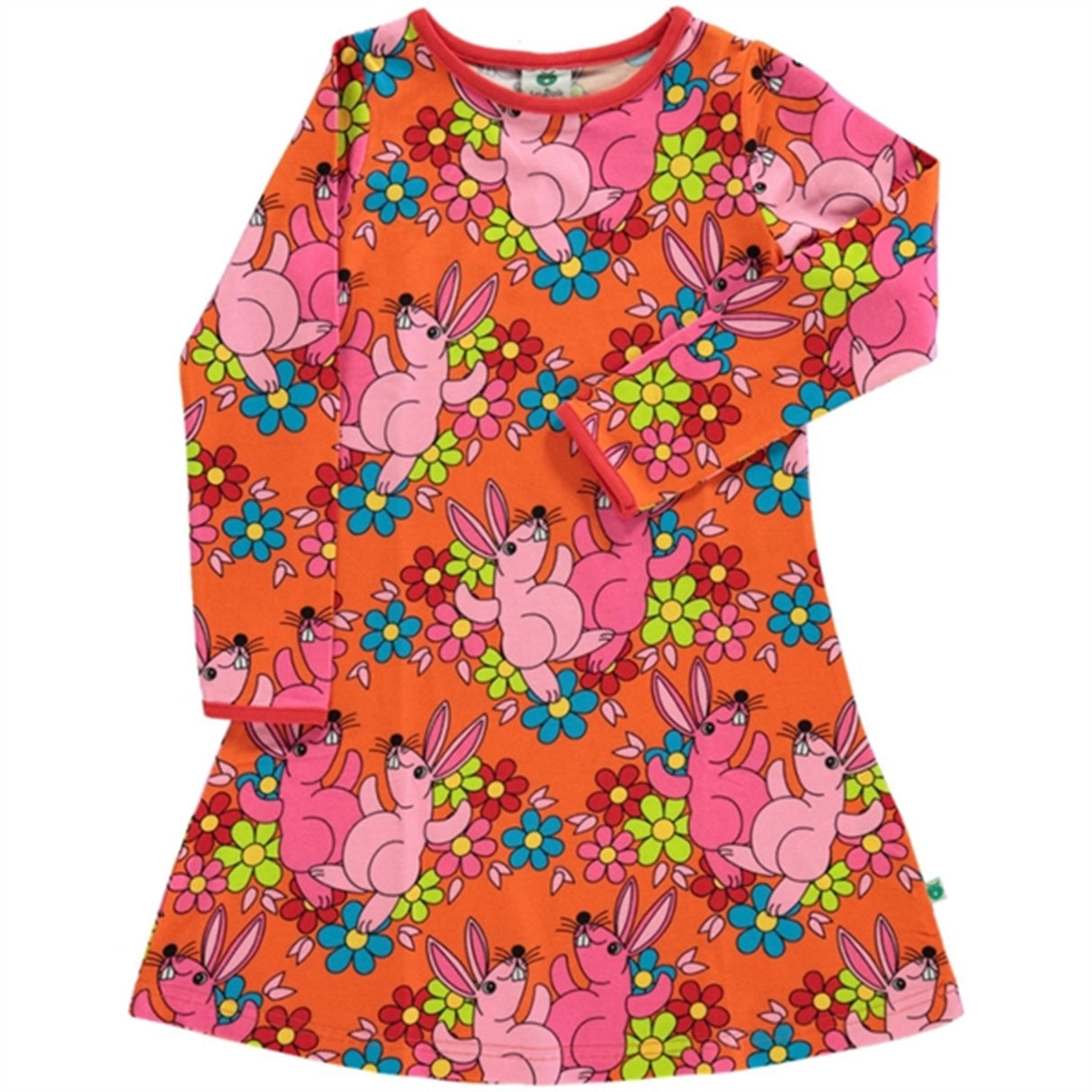 Småfolk Orange Bunny Dress