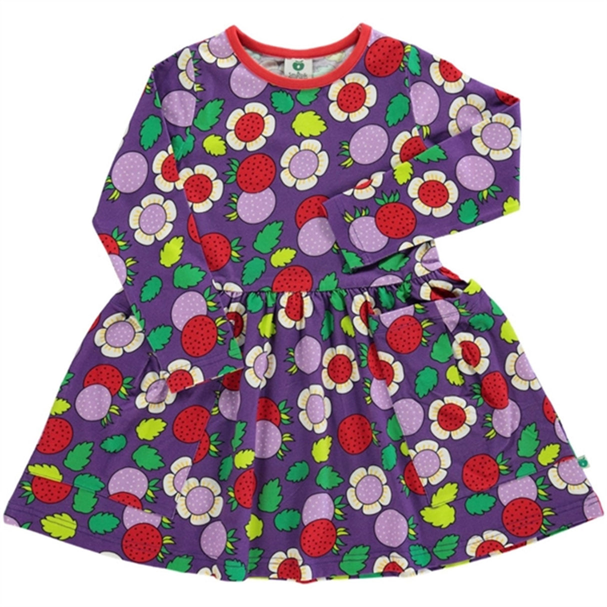 Småfolk Purple Heart Strawberry Dress