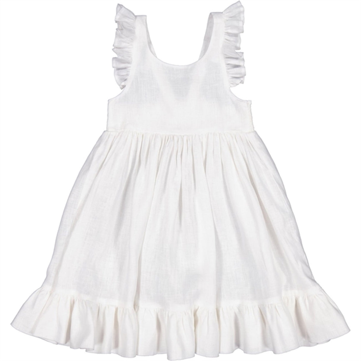 MarMar White Danita Frill Dress