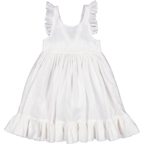 MarMar White Danita Frill Dress