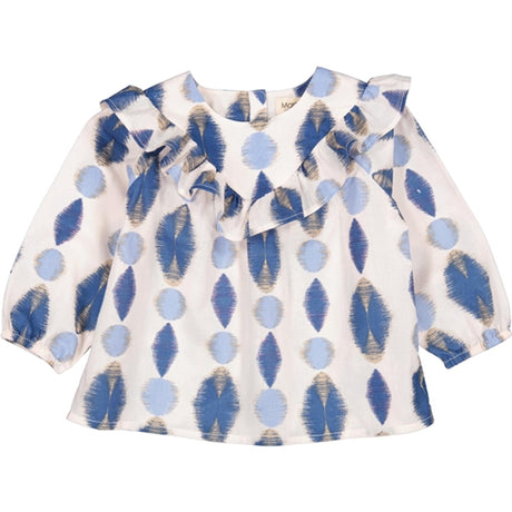 MarMar Ikat Print Glacier Tulette Blouse