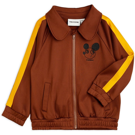 Mini Rodini Tracksuit Wct Jacket Brown