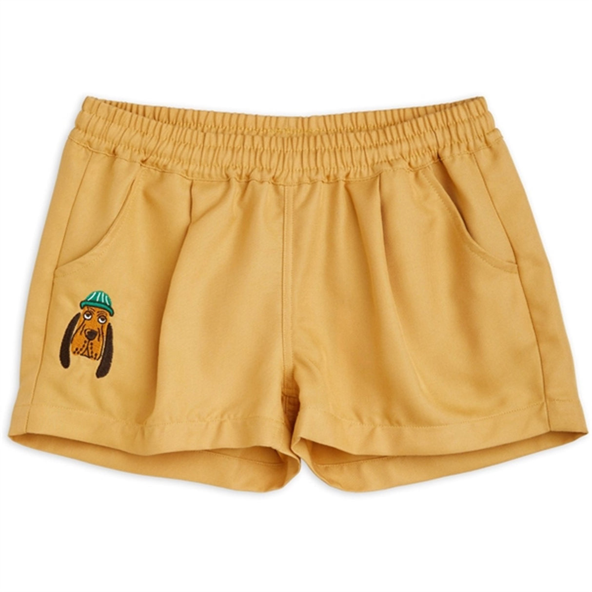 Mini Rodini Bloodhound Emb Woven Shorts Beige