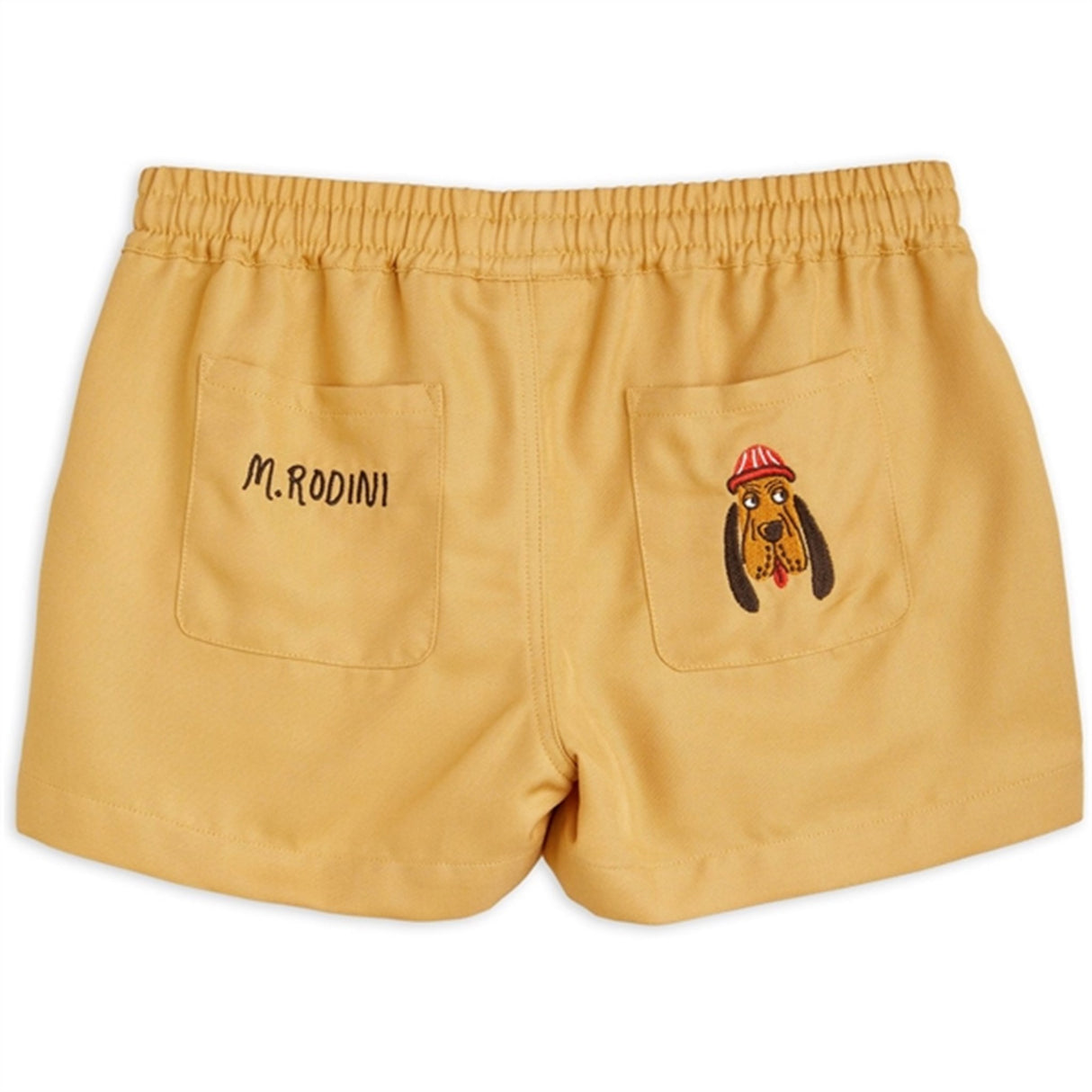 Mini Rodini Bloodhound Emb Woven Shorts Beige