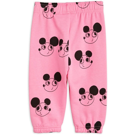 Mini Rodini Ritzrats Aop Baby Sweatpants Pink 2