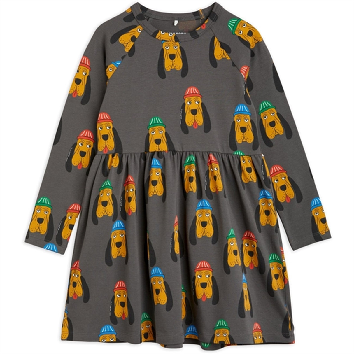 Mini Rodini Bloodhound Aop Dress Grey