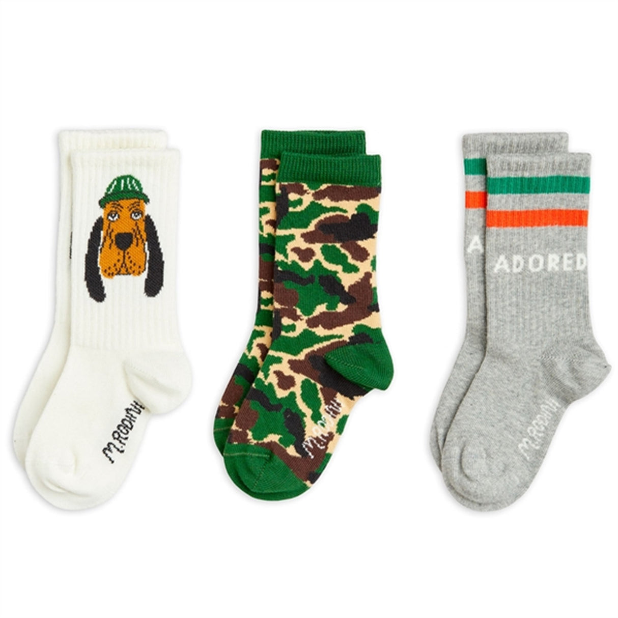 Mini Rodini Bloodhound 3-Pack Socks Multi