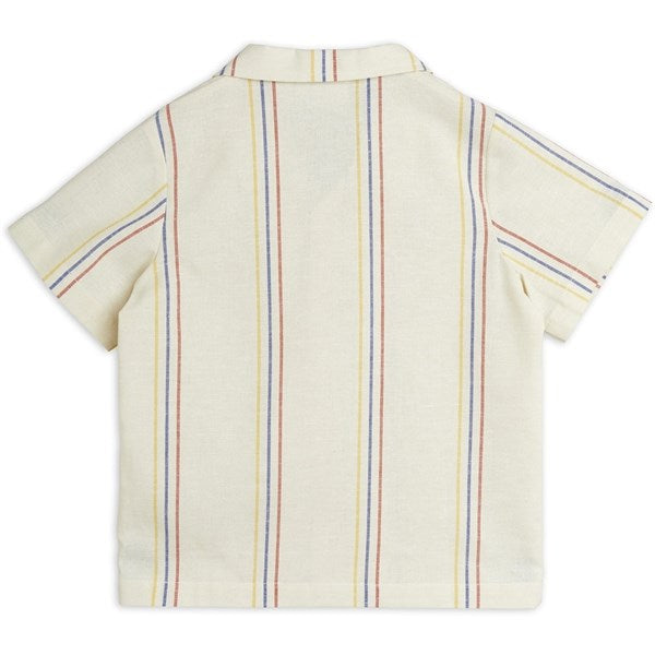Mini Rodini Offwhite Stripe Y/D Woven T-shirt 2