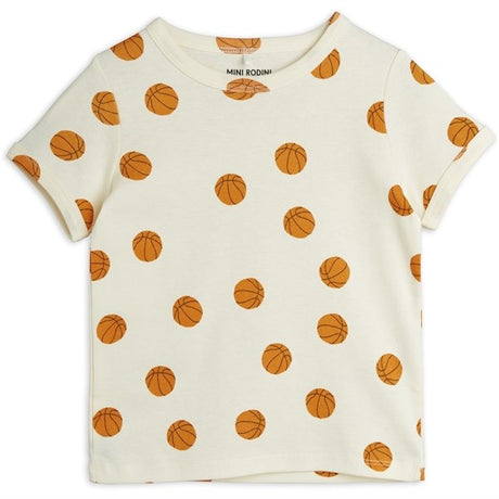 Mini Rodini Offwhite Basketball Aop T-shirt