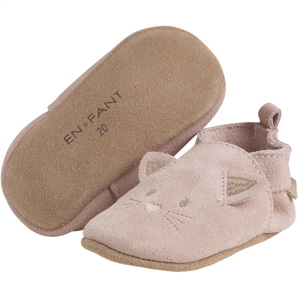 En Fant Slippers Animal Suede Misty Rose 3