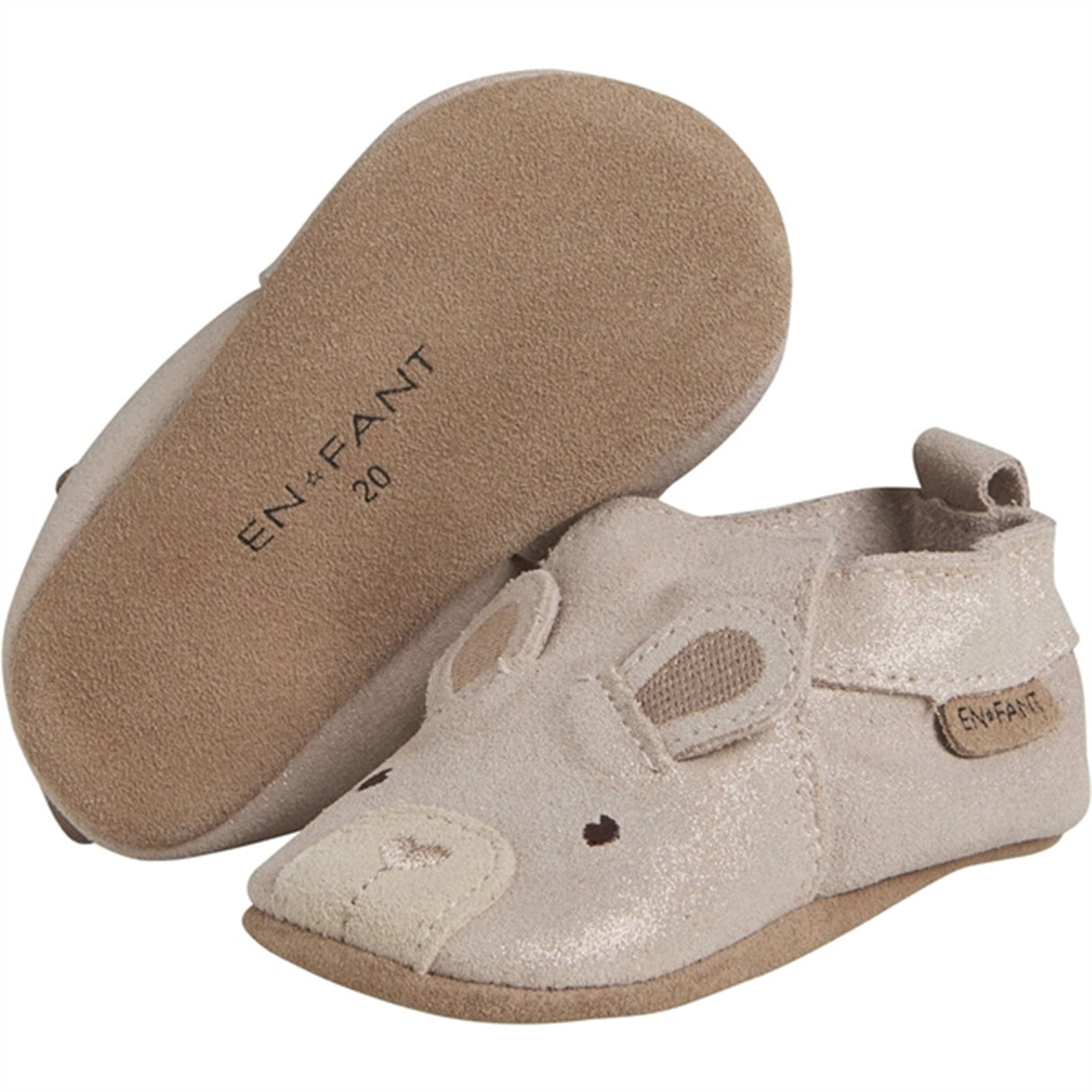 En Fant Slippers Ruskind Rose Dust 3