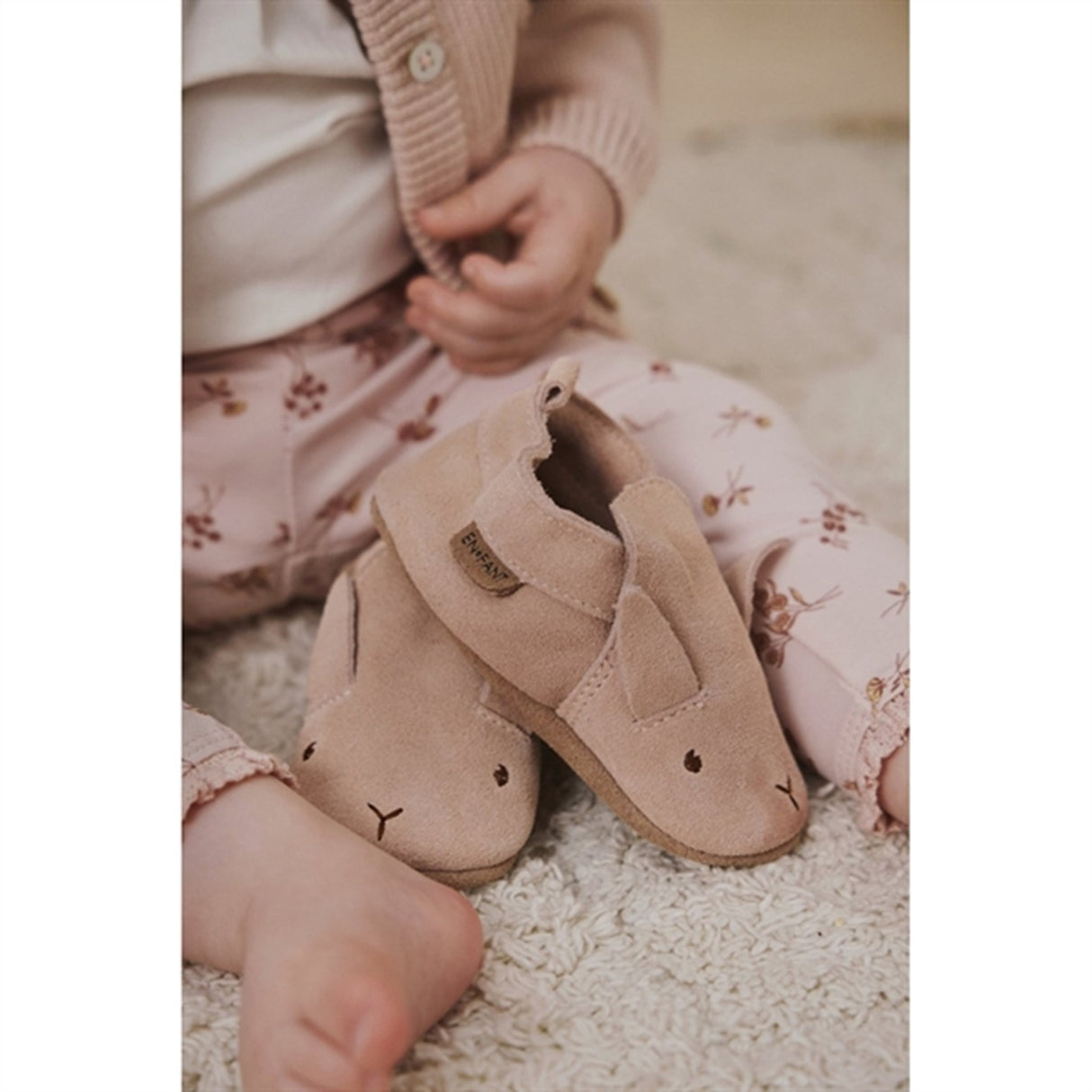 En Fant Slippers Suede Peach Whip 4