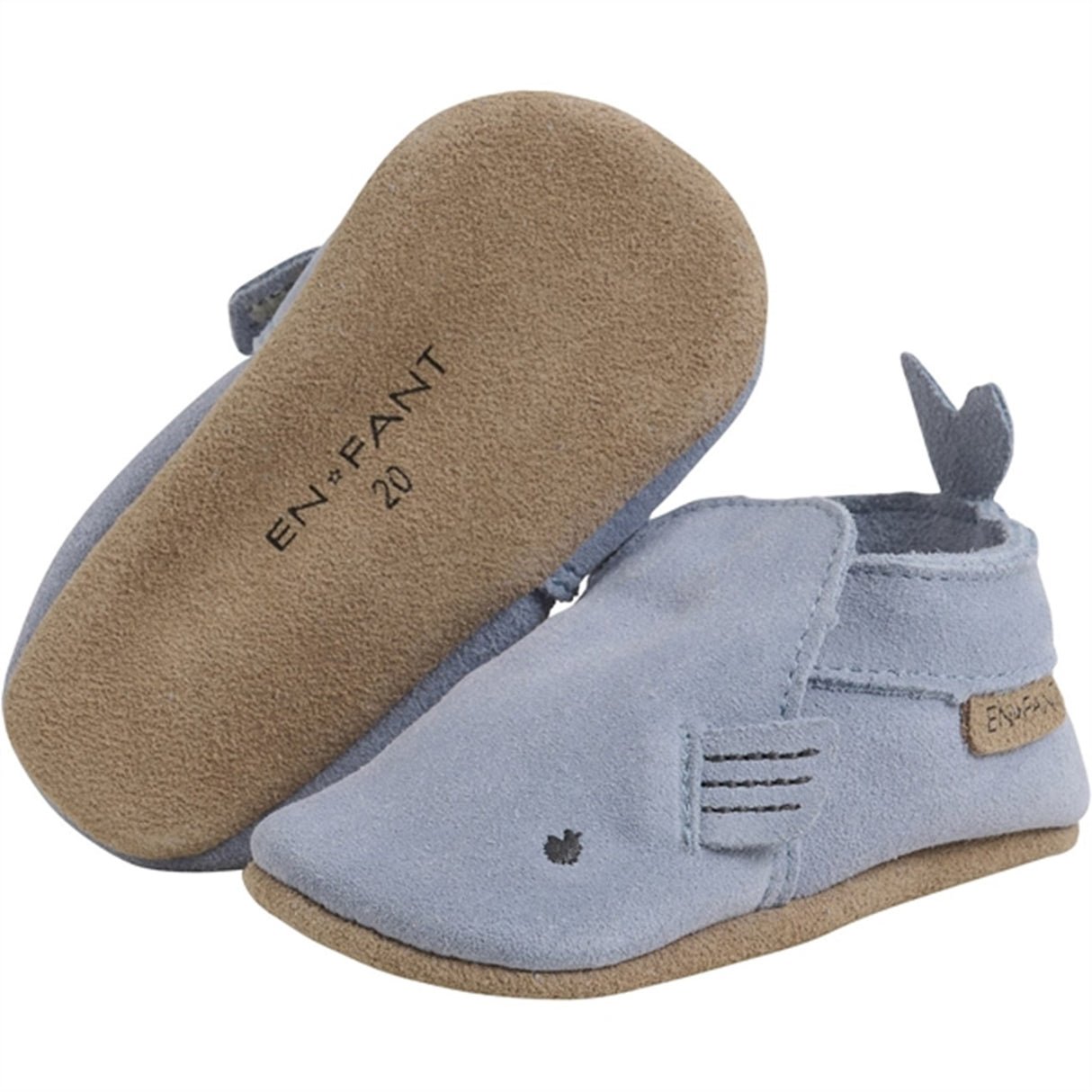 En Fant Slippers Suede Dusty Blue 3