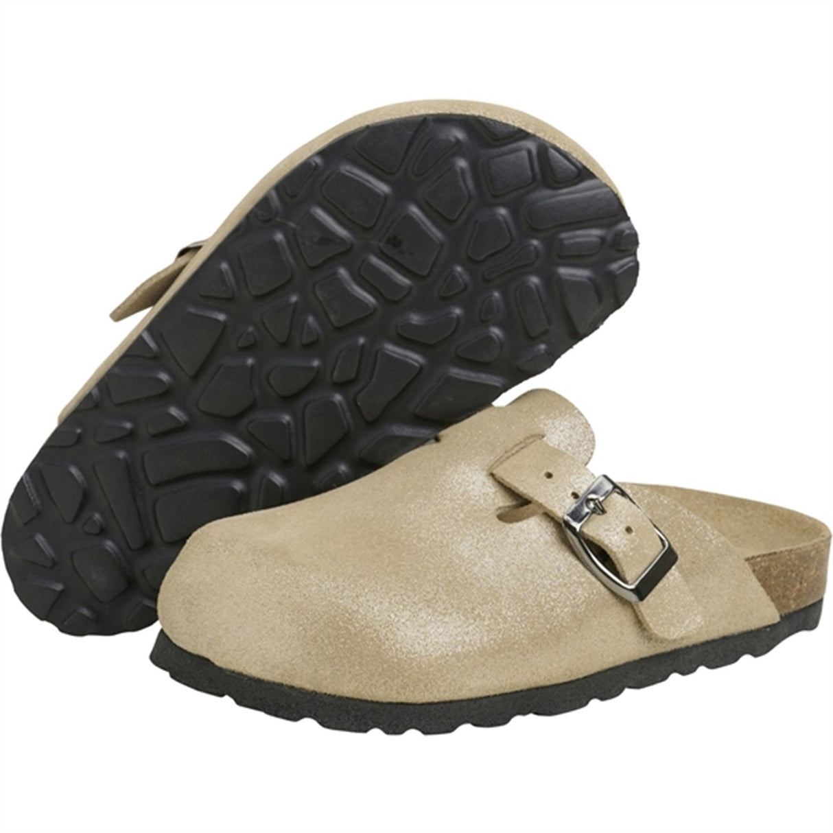 En Fant Slippers Nubuck Leather Champagne Beige 3