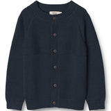 Wheat Navy Eddy Knit Cardigan