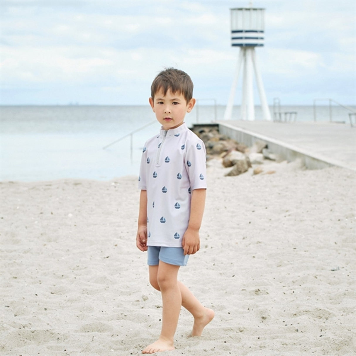 Petit Crabe Sand Boat Max Swim Shirt 2