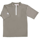 Petit Crabe Taupe Max Half Zip Swim Shirt 3