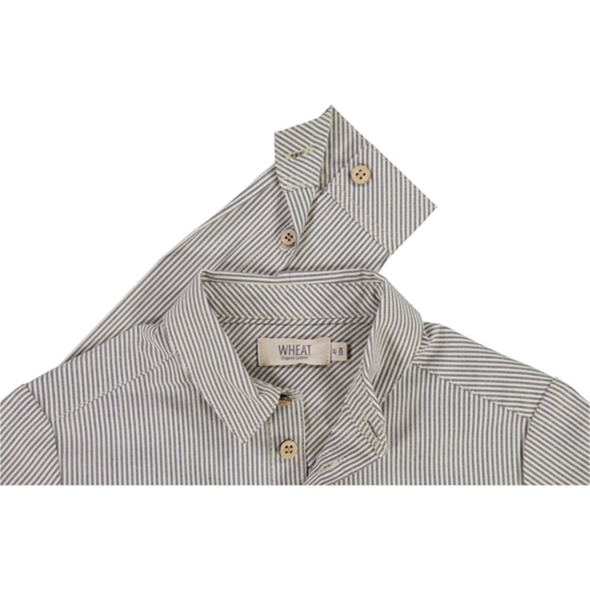 Wheat Classic Blue Stripe Lasse Shirt 2