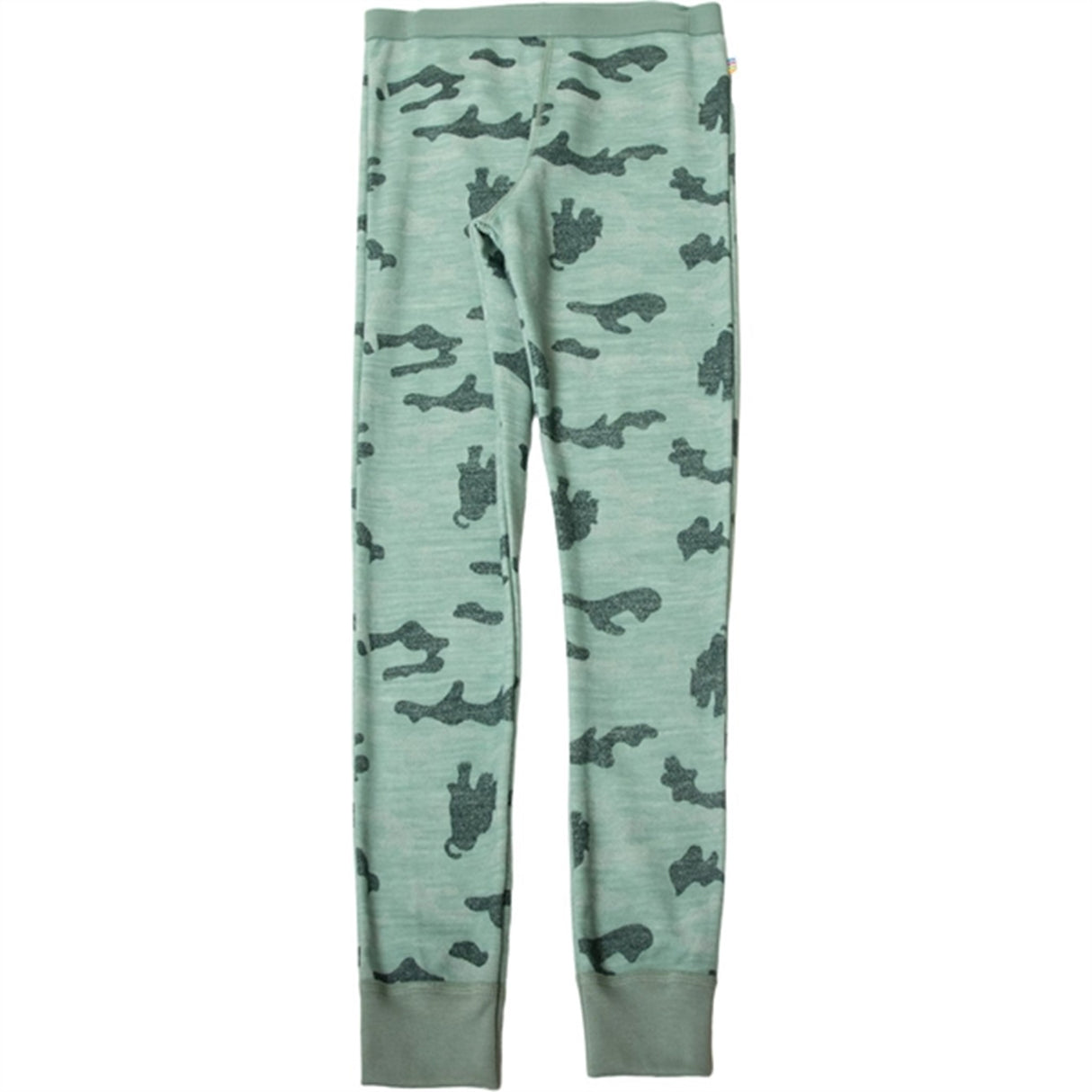 Joha Wool/Cotton Green AOP Leggings