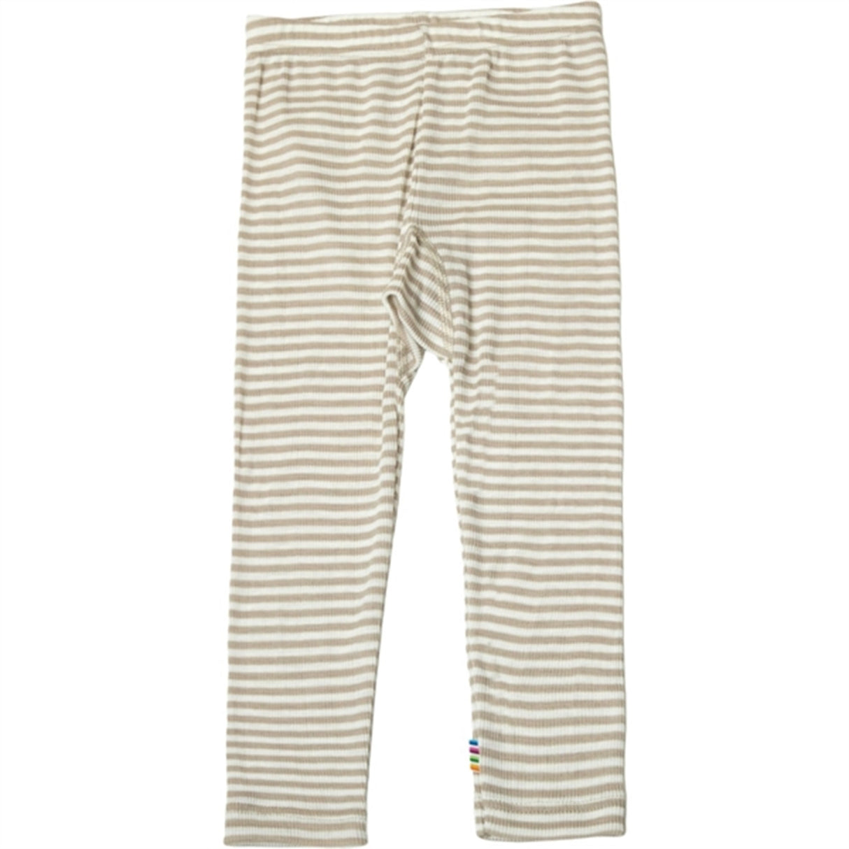 Joha Wool/Silk Beige Stripe Leggings