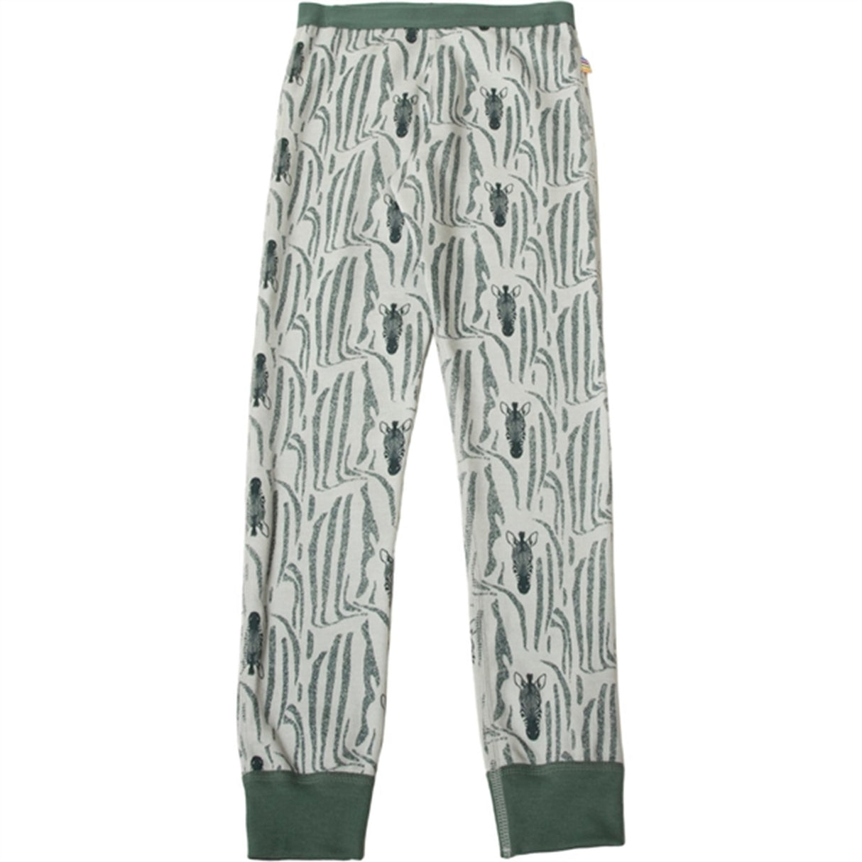 Joha Wool/Cotton Green AOP Leggings