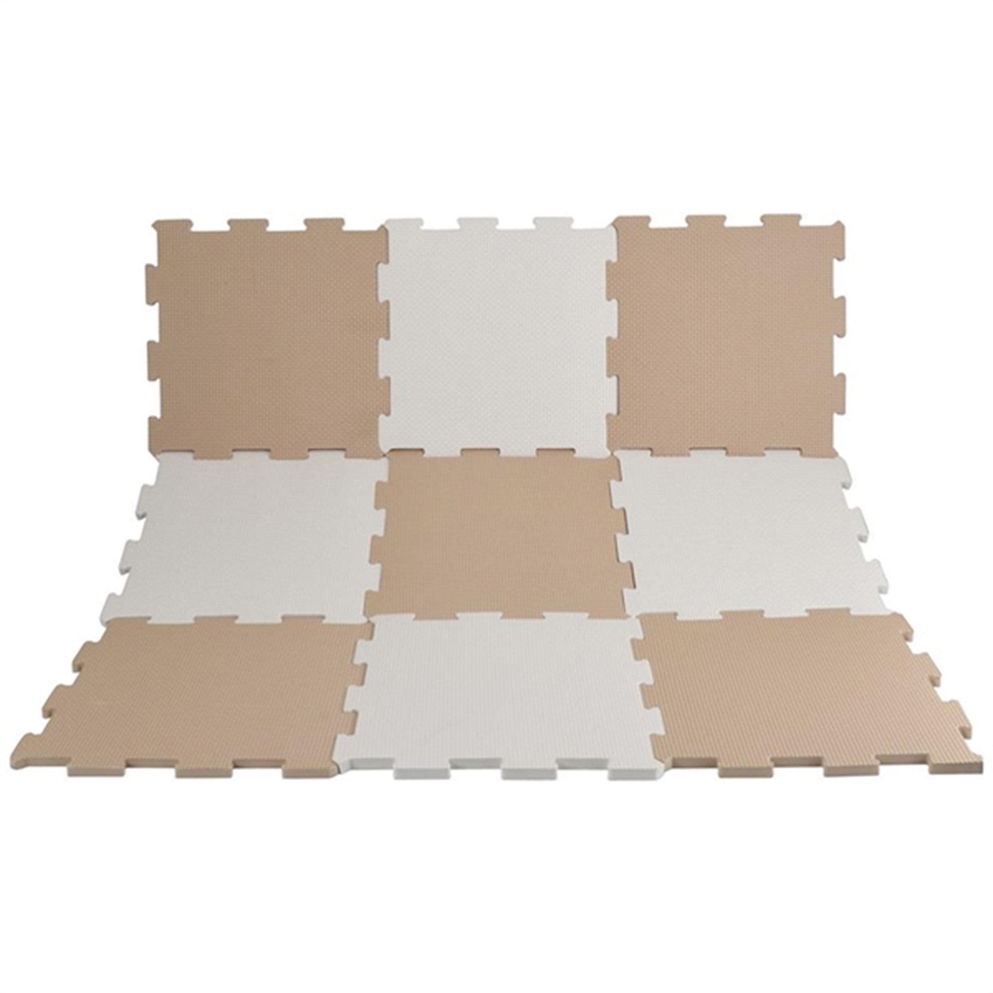 Magni Floor Mat Puzzle White/Sand 10 Pieces 3