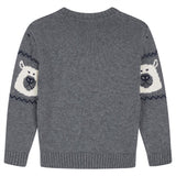 Hust & Claire Mini Wool Grey Pelle Knit 2