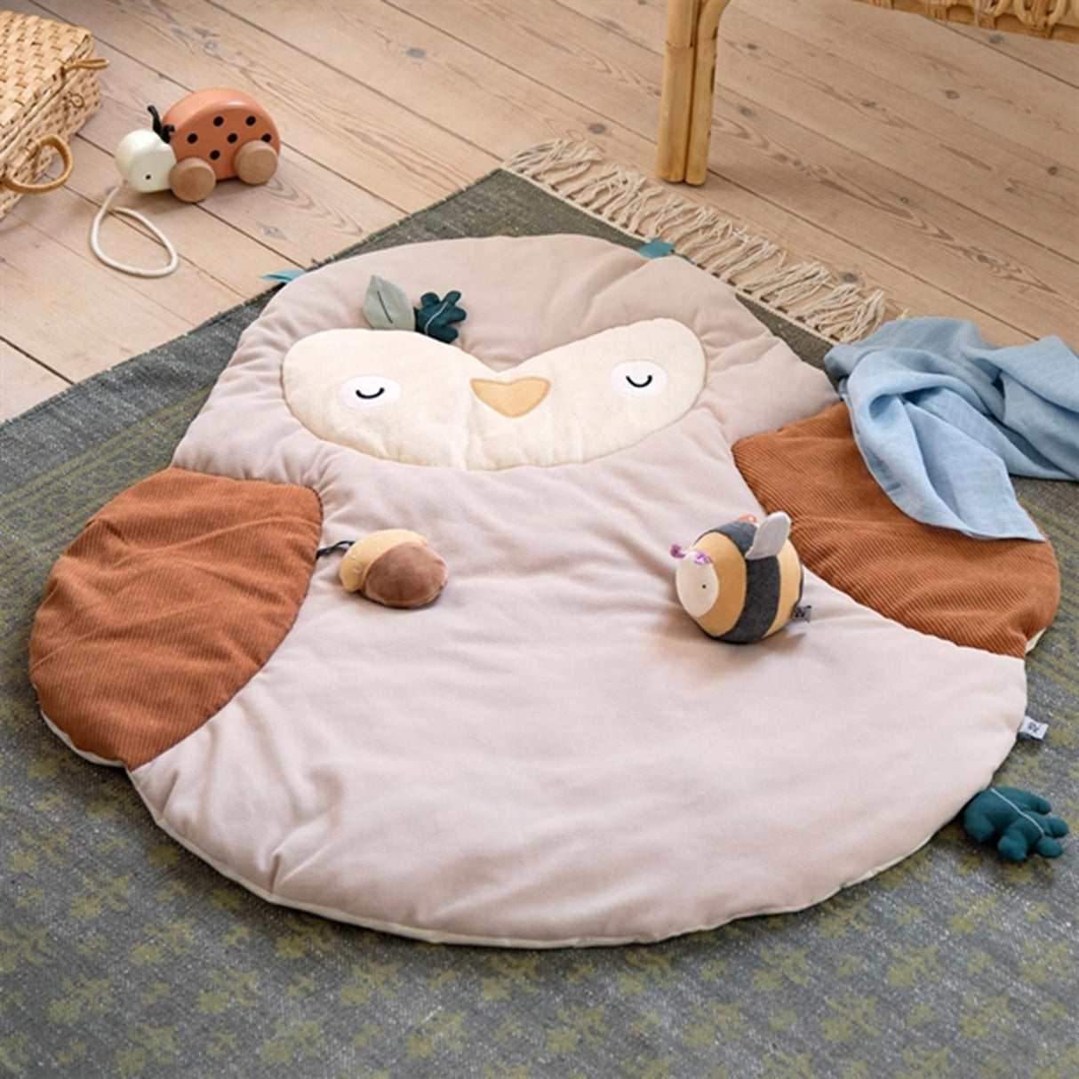 Sebra Activity Play Mat The Owl Blinky Beige