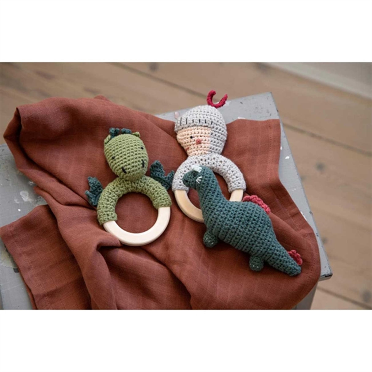 Sebra Crochet Rattle Dragon