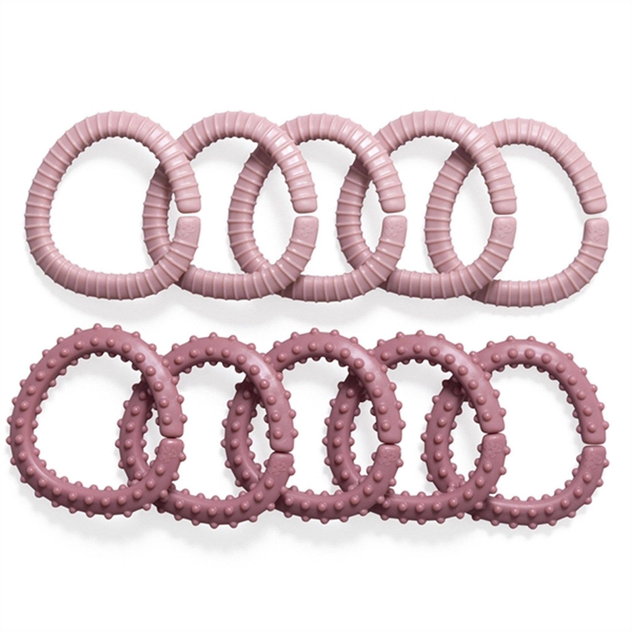 Sebra Toy Rings 10-pack Blossom Pink