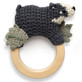 Sebra Crochet Rattle Shadow The Badger