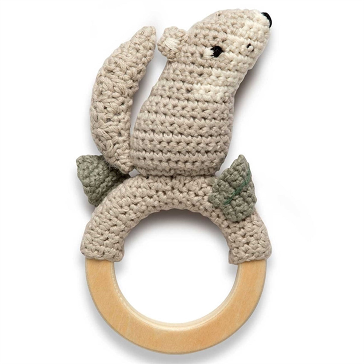 Sebra Crochet Rattle Wolf The Moon