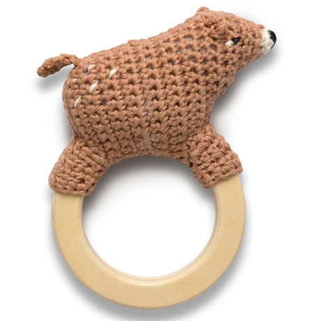 Sebra Crochet Rattle Woody the Bear