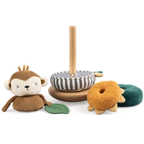 Sebra Stacking & Tilting Toy Maci the Monkey Brown