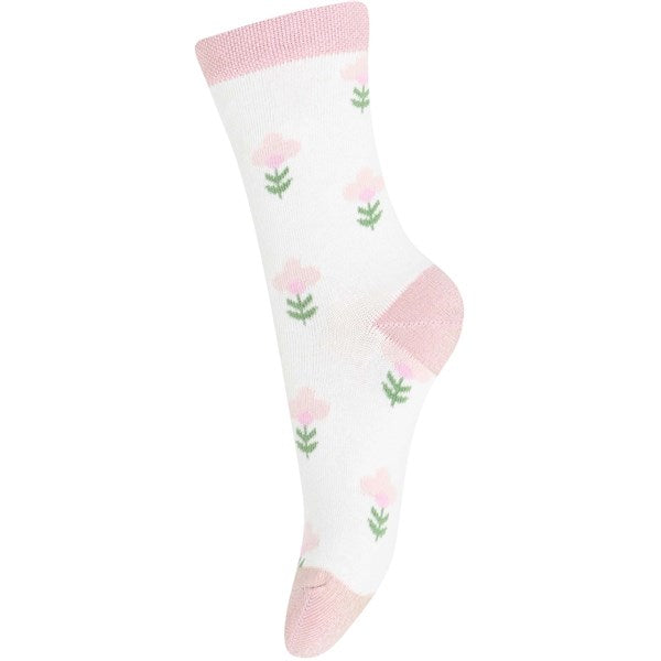 MELTON Flower Socks Snow White